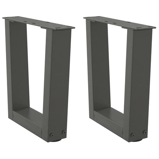 Coffee Table Legs V-Shape 2 pcs Anthracite 30x(30-31.3) cm Steel