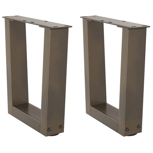 Coffee Table Legs V-Shape 2 pcs Natural Steel 30x(30-31.3) cm Steel