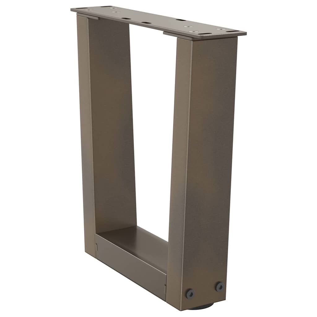 Coffee Table Legs V-Shape 2 pcs Natural Steel 30x(30-31.3) cm Steel