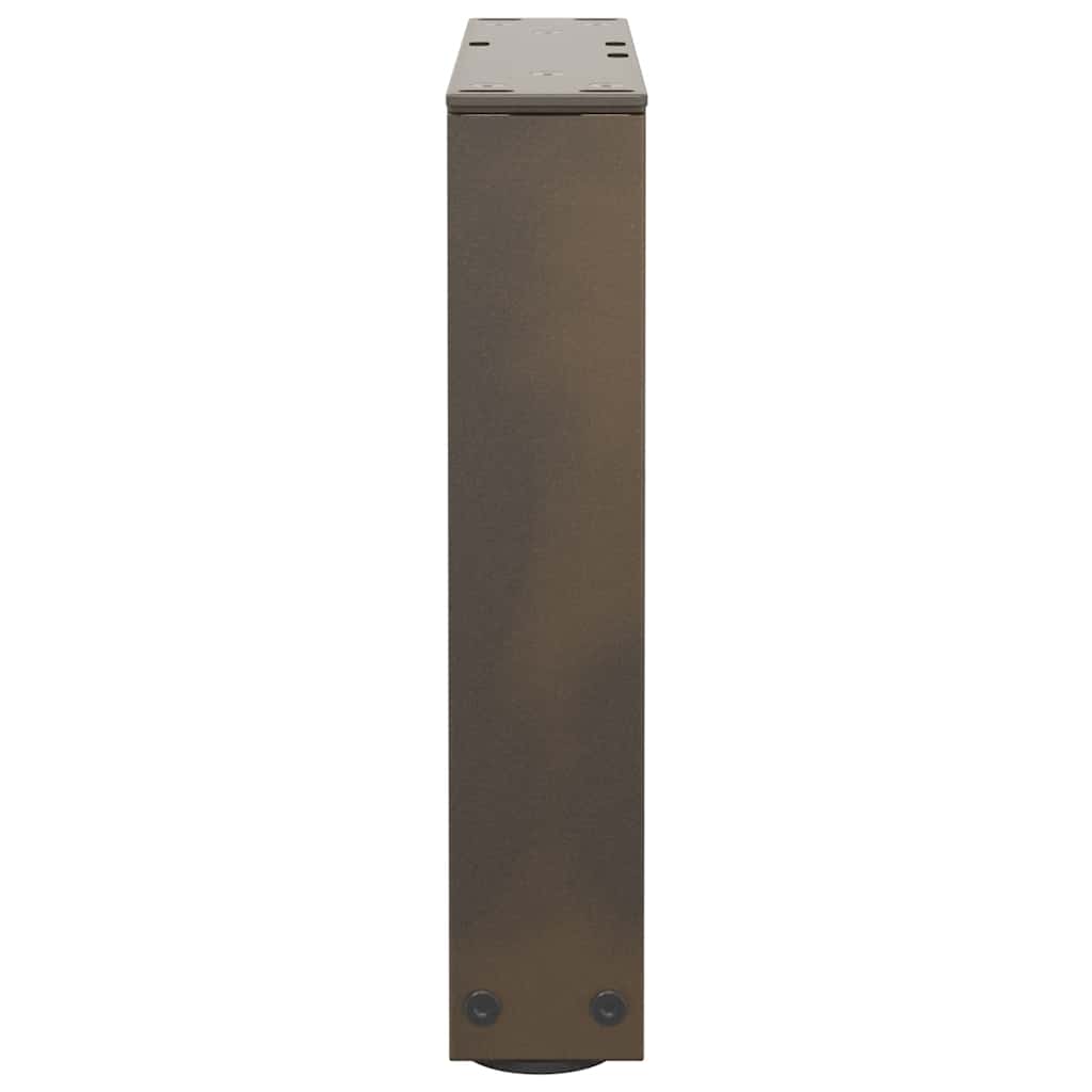 Coffee Table Legs V-Shape 2 pcs Natural Steel 30x(30-31.3) cm Steel