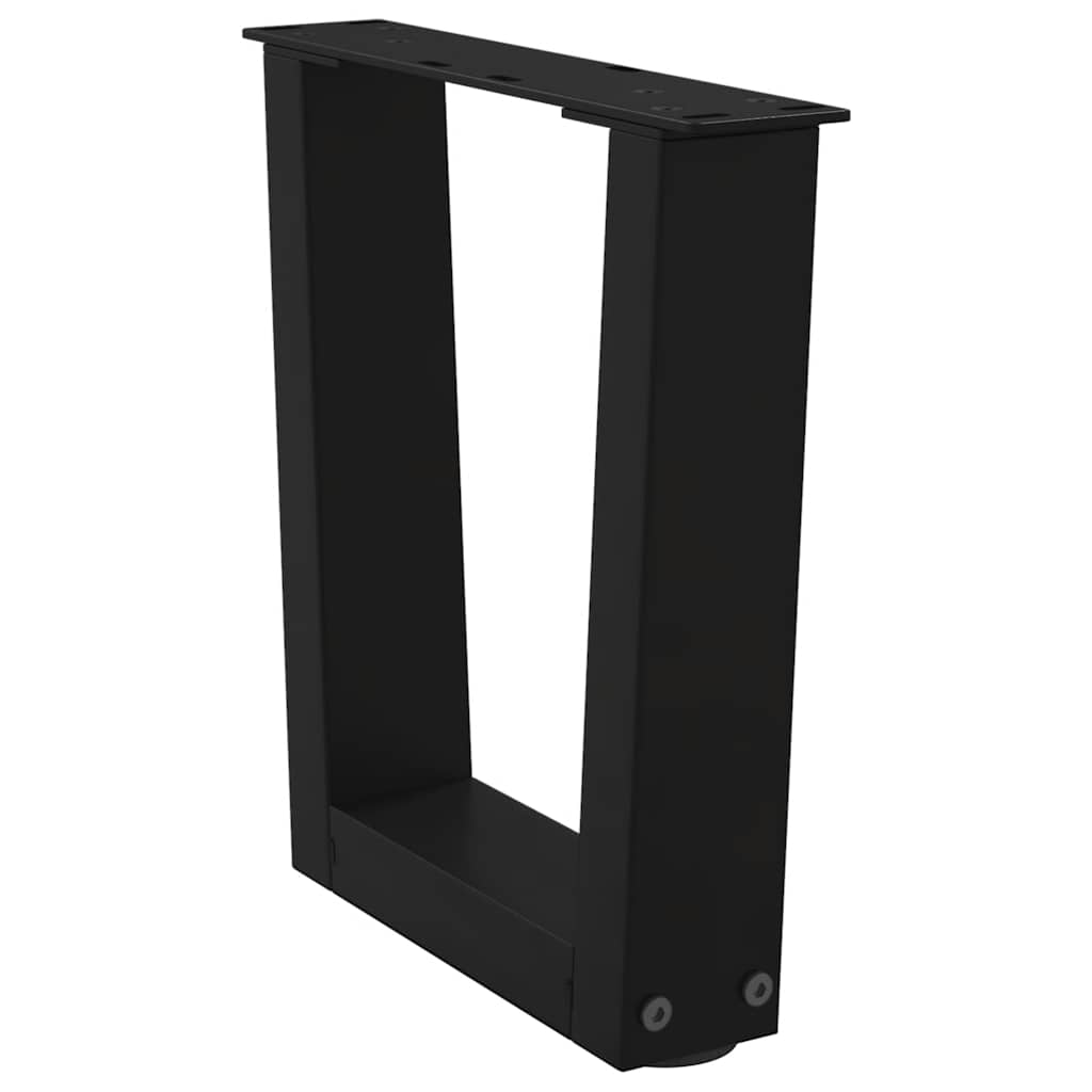Coffee Table Legs V-Shape 2 pcs Black 40x(30-31.3) cm Steel