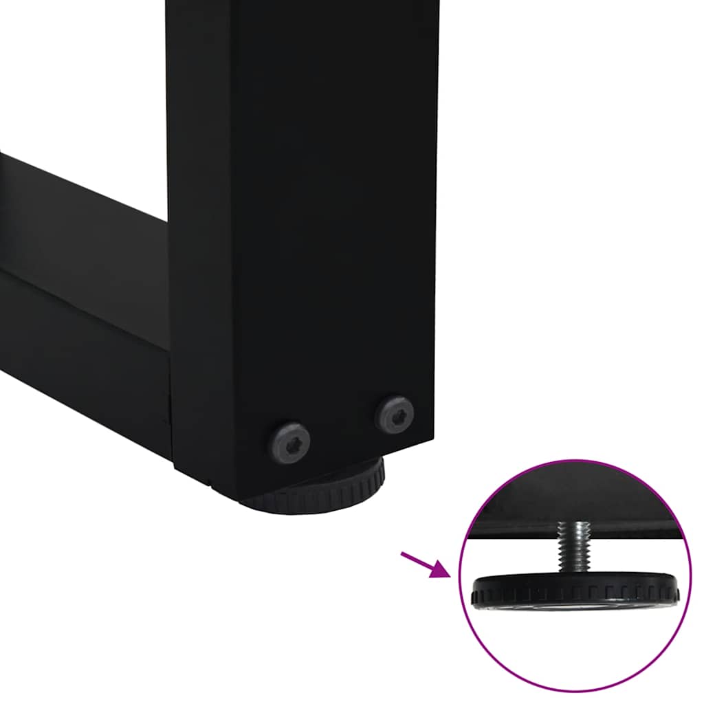 Coffee Table Legs V-Shape 2 pcs Black 40x(30-31.3) cm Steel