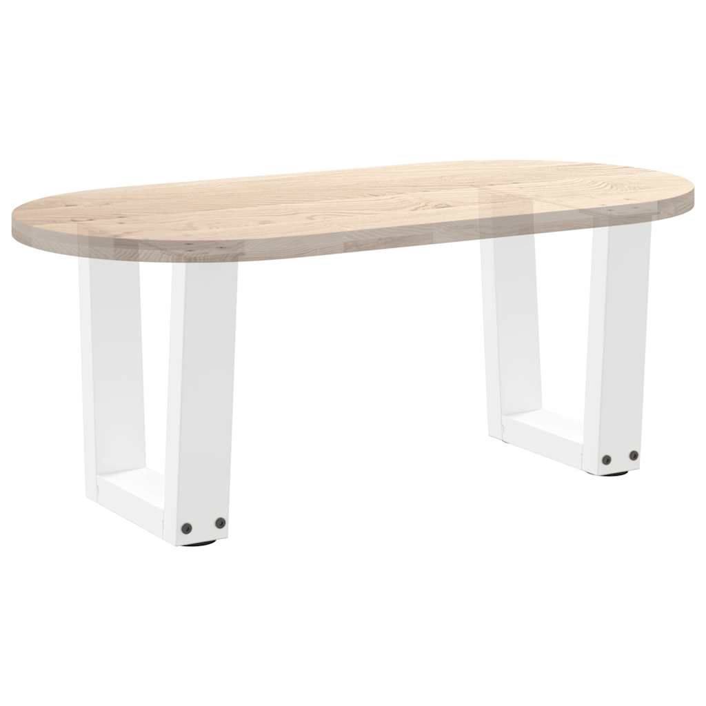 Coffee Table Legs V-Shape 2 pcs White 40x(30-31.3) cm Steel