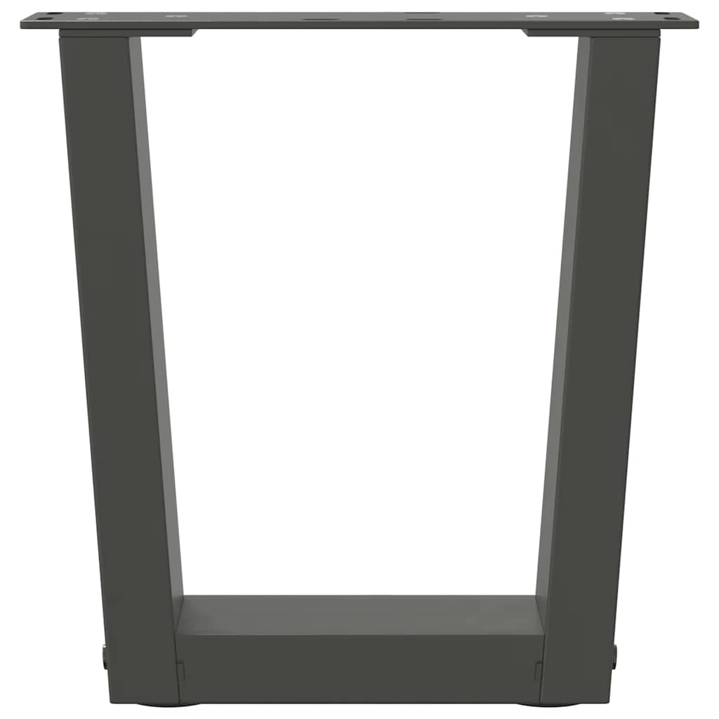 Coffee Table Legs V-Shape 2 pcs Anthracite 40x(30-31.3) cm Steel