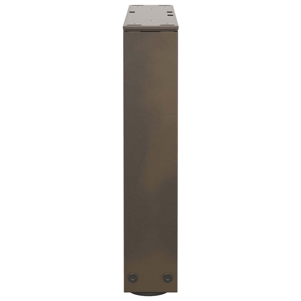 Coffee Table Legs V-Shape 2 pcs Natural Steel 40x(30-31.3) cm Steel