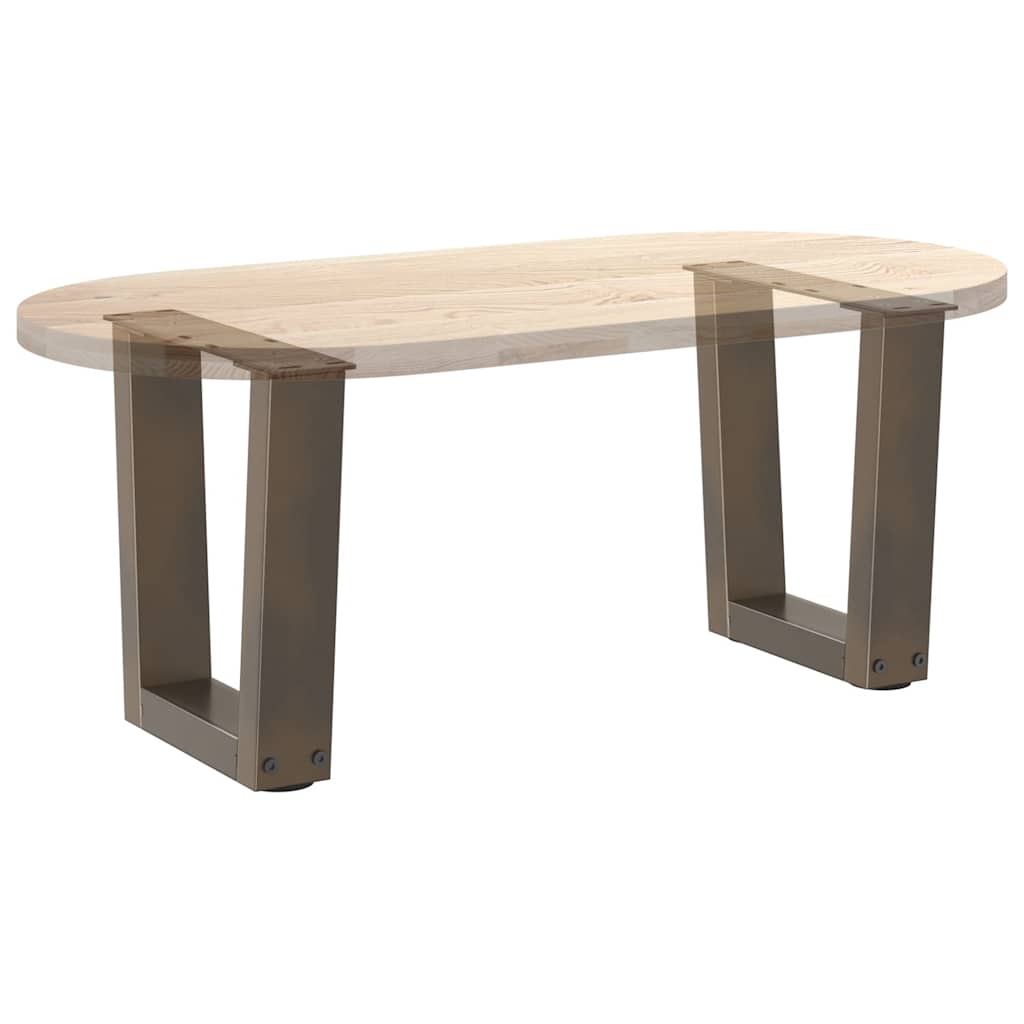 Coffee Table Legs V-Shape 2 pcs Natural Steel 40x(30-31.3) cm Steel