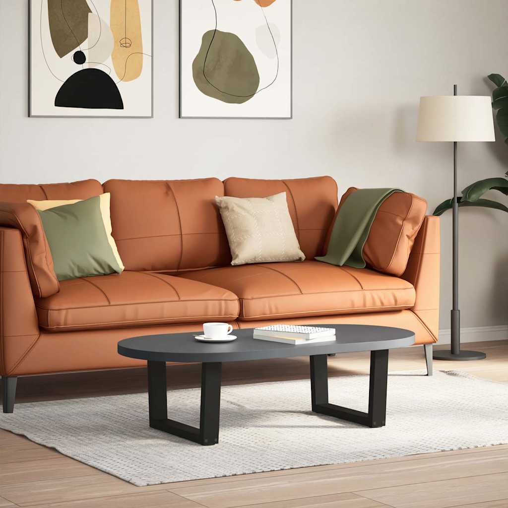 Coffee Table Legs V-Shape 2 pcs Black 50x(30-31.3) cm Steel