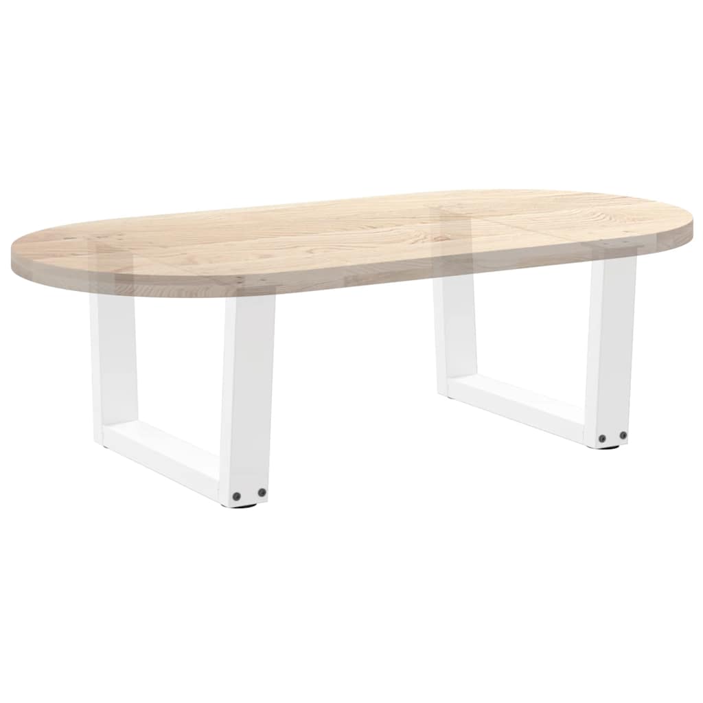 Coffee Table Legs V-Shape 2 pcs White 50x(30-31.3) cm Steel
