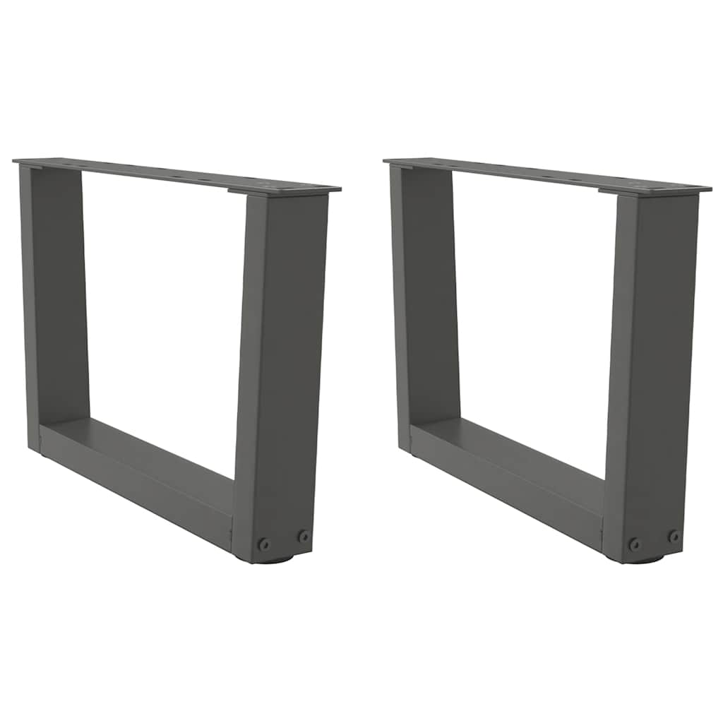 Coffee Table Legs V-Shape 2 pcs Anthracite 50x(30-31.3) cm Steel