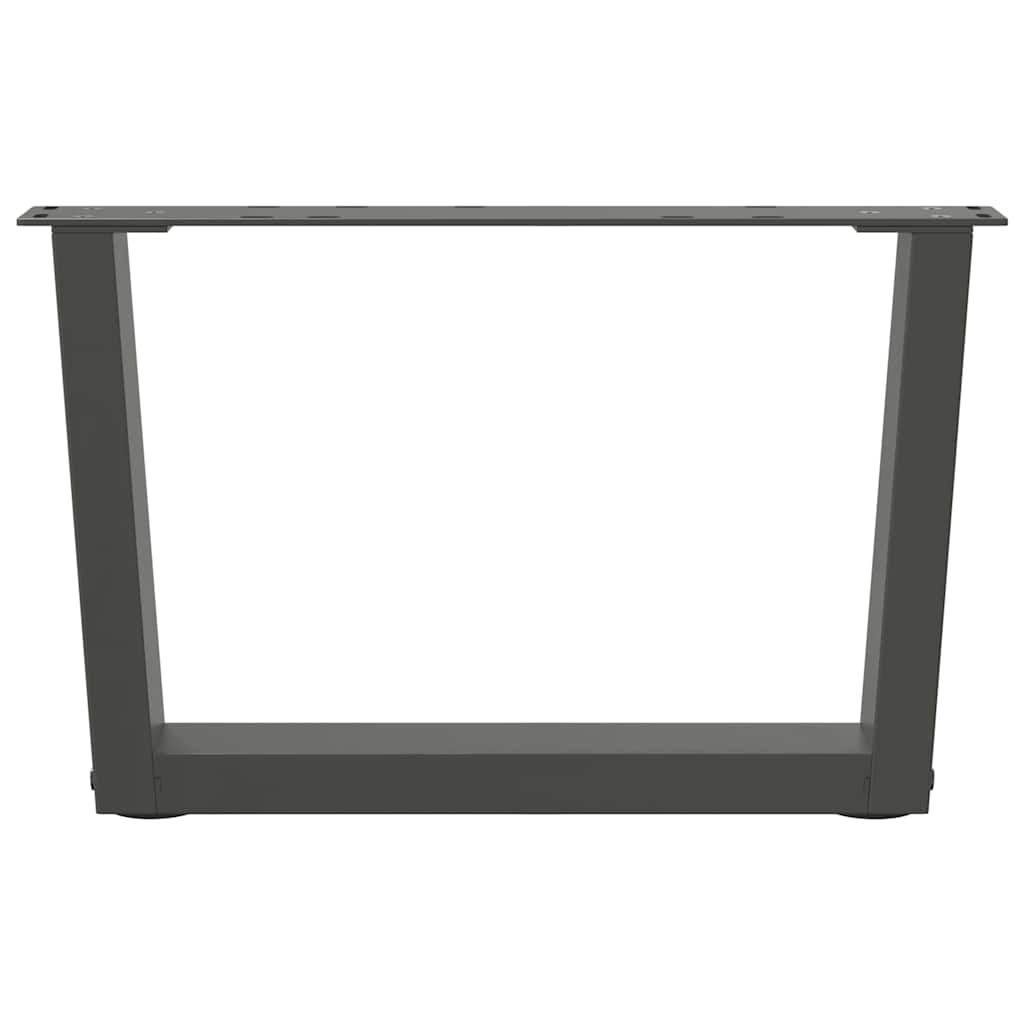 Coffee Table Legs V-Shape 2 pcs Anthracite 50x(30-31.3) cm Steel