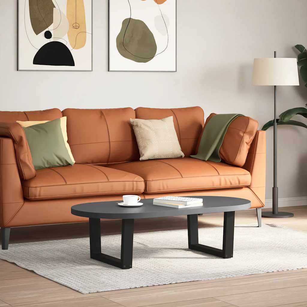Coffee Table Legs V-Shape 2 pcs Black 60x(30-31.3) cm Steel