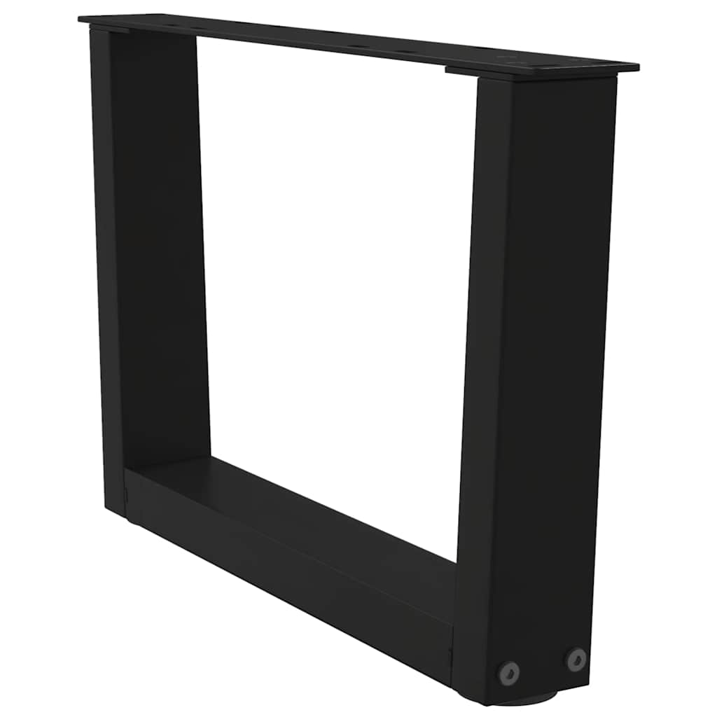 Coffee Table Legs V-Shape 2 pcs Black 60x(30-31.3) cm Steel