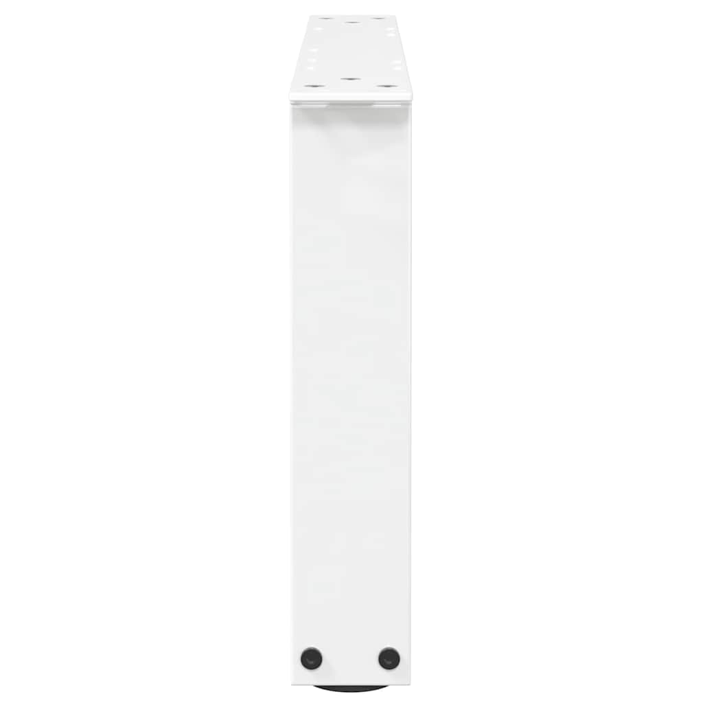 Coffee Table Legs V-Shape 2 pcs White 60x(30-31.3) cm Steel