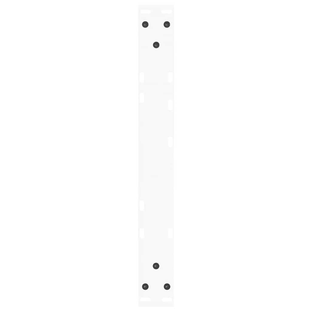 Coffee Table Legs V-Shape 2 pcs White 60x(30-31.3) cm Steel