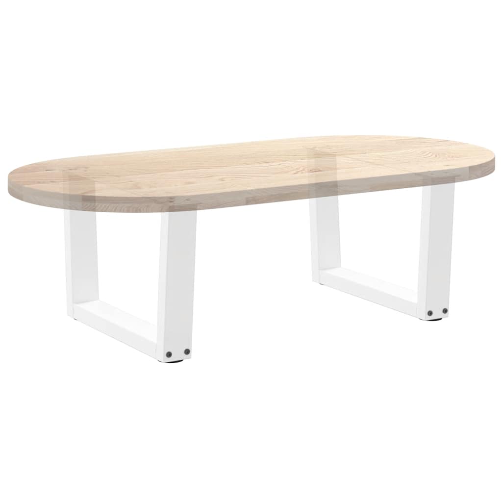 Coffee Table Legs V-Shape 2 pcs White 60x(30-31.3) cm Steel