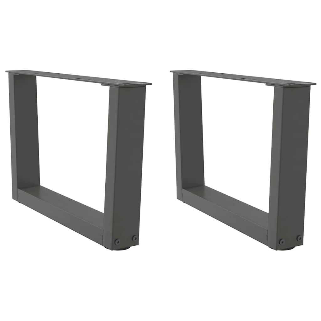 Coffee Table Legs V-Shape 2 pcs Anthracite 60x(30-31.3) cm Steel