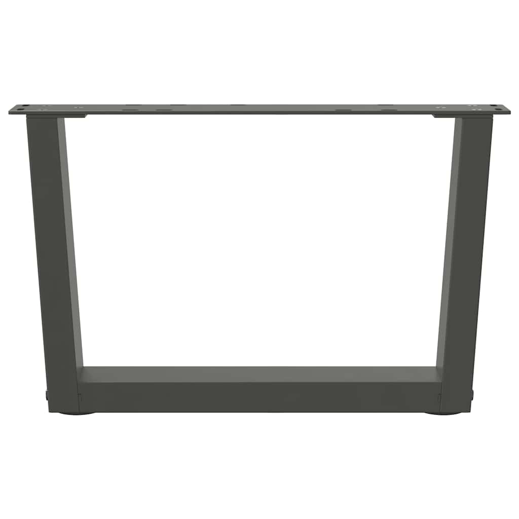 Coffee Table Legs V-Shape 2 pcs Anthracite 60x(30-31.3) cm Steel