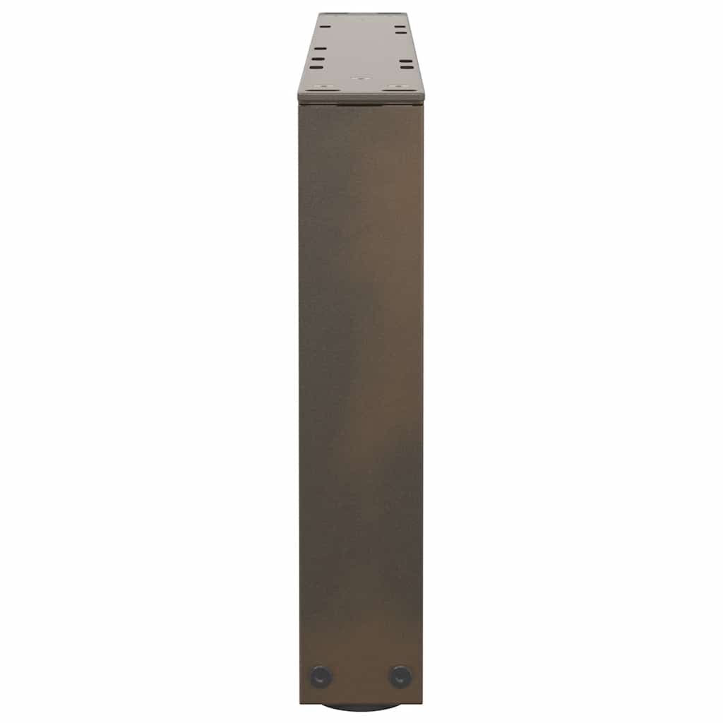 Coffee Table Legs V-Shape 2 pcs Natural Steel 60x(30-31.3) cm Steel
