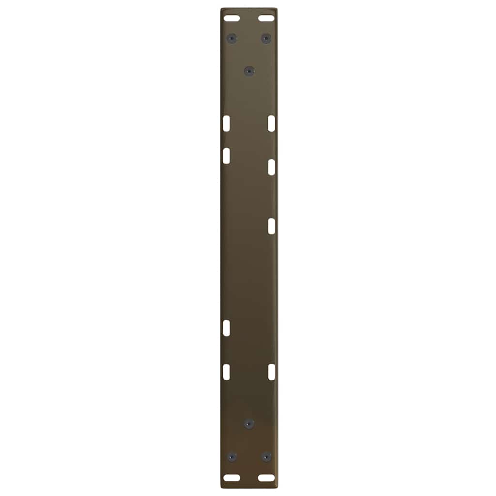 Coffee Table Legs V-Shape 2 pcs Natural Steel 60x(30-31.3) cm Steel