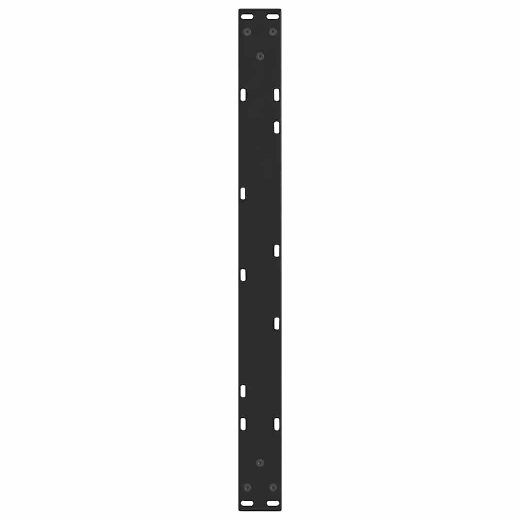 Coffee Table Legs V-Shape 2 pcs Black 70x(30-31.3) cm Steel