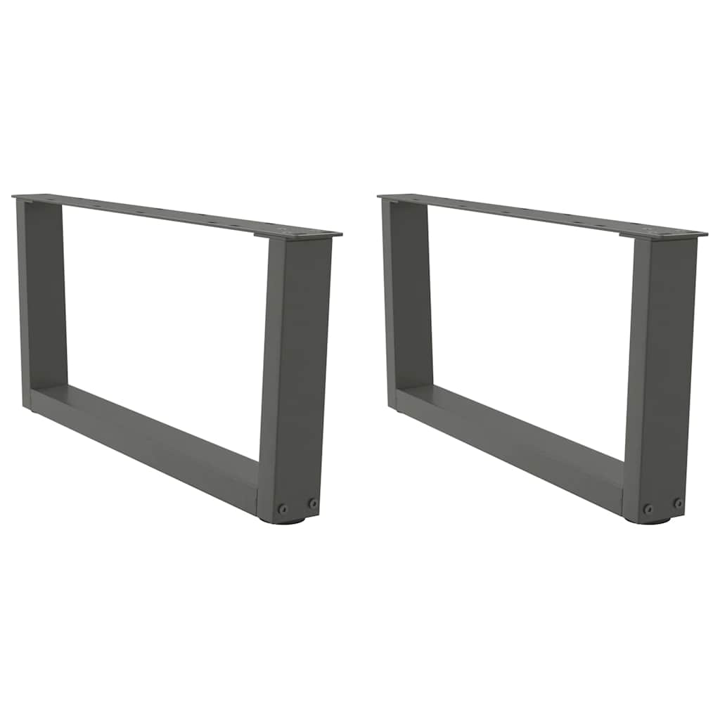 Coffee Table Legs V-Shape 2 pcs Anthracite 70x(30-31.3) cm Steel
