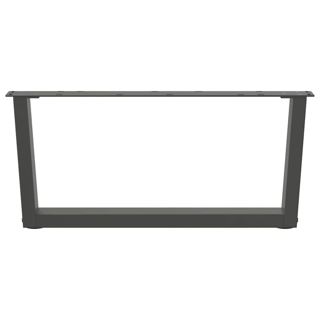 Coffee Table Legs V-Shape 2 pcs Anthracite 70x(30-31.3) cm Steel