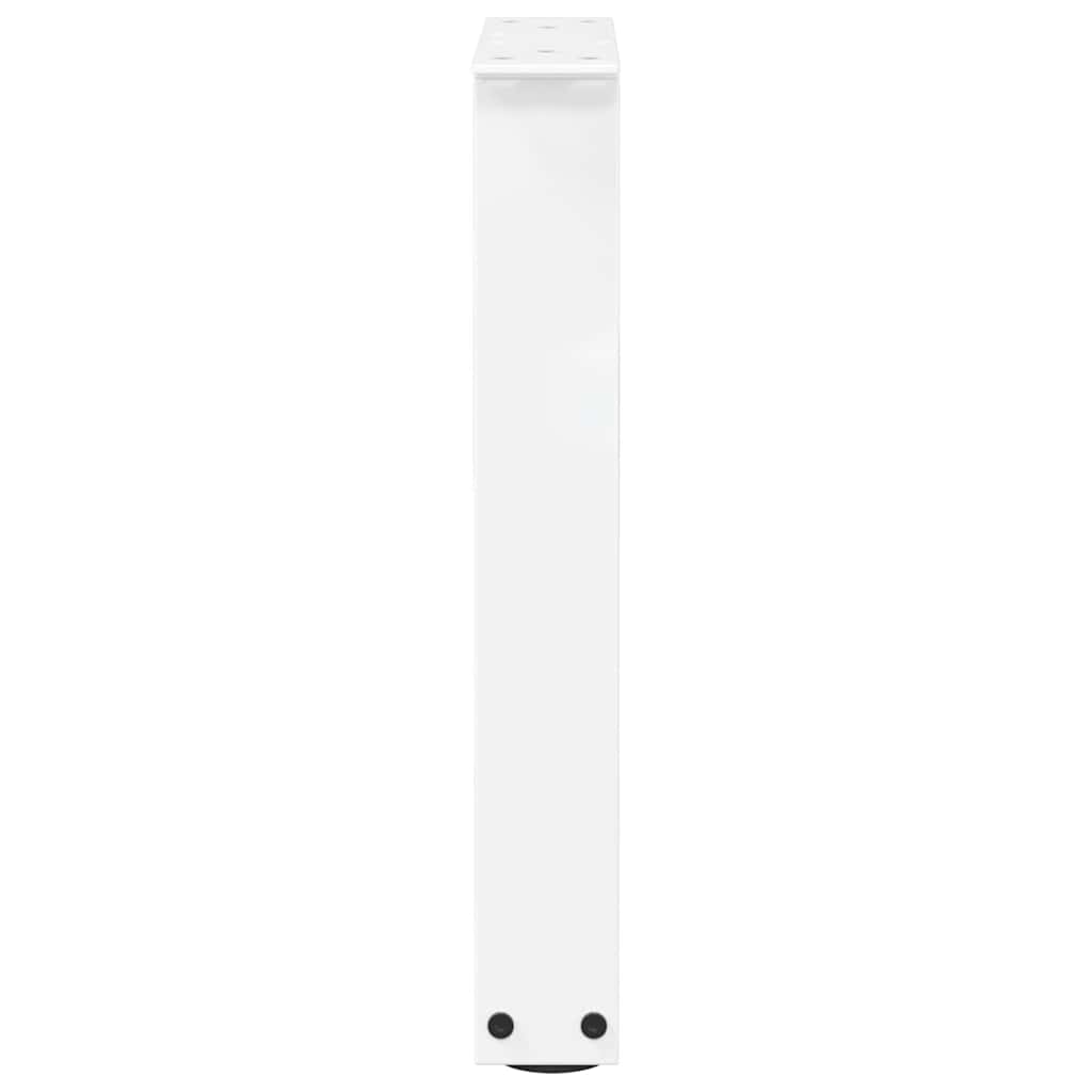 Coffee Table Legs V-Shape 2 pcs White 28x(42-43.3) cm Steel