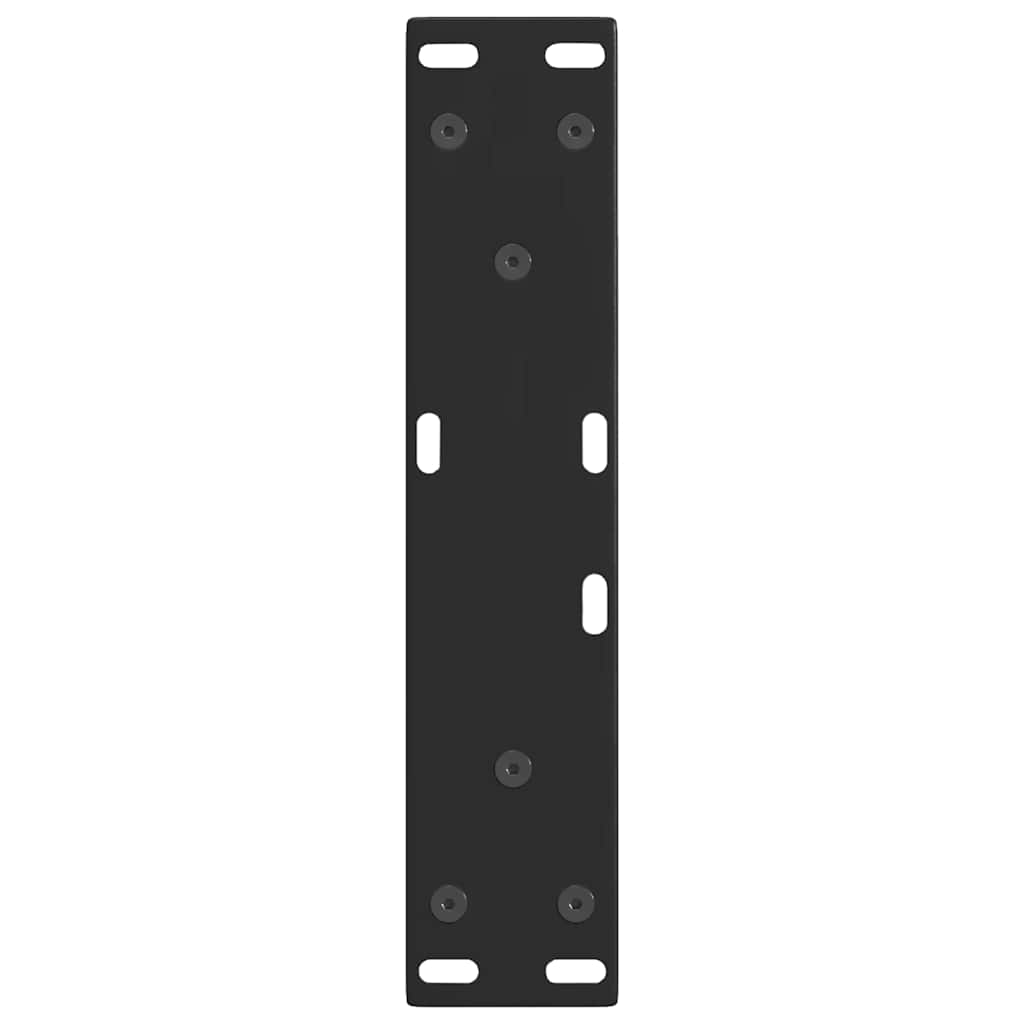 Coffee Table Legs V-Shape 2 pcs Black 38x(42-43.3) cm Steel
