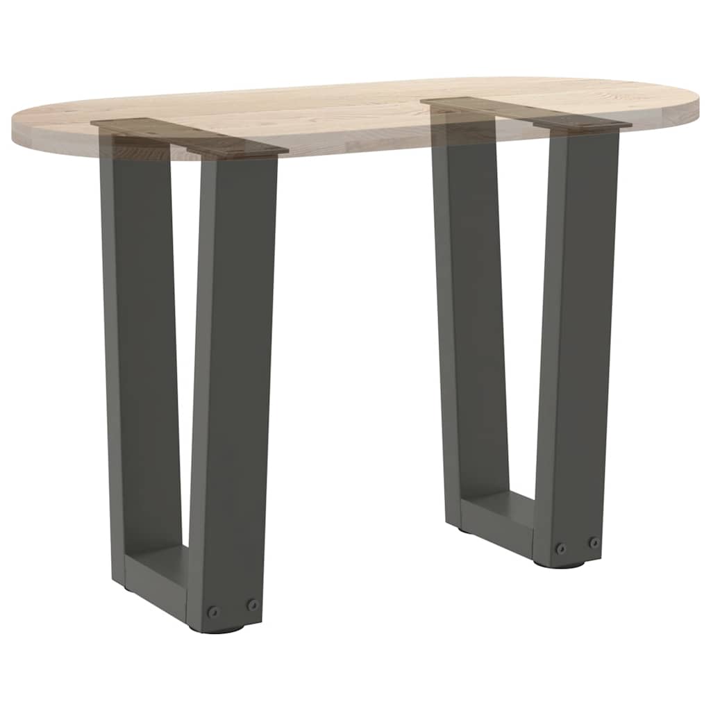 Coffee Table Legs V-Shape 2 pcs Anthracite 38x(42-43.3) cm Steel