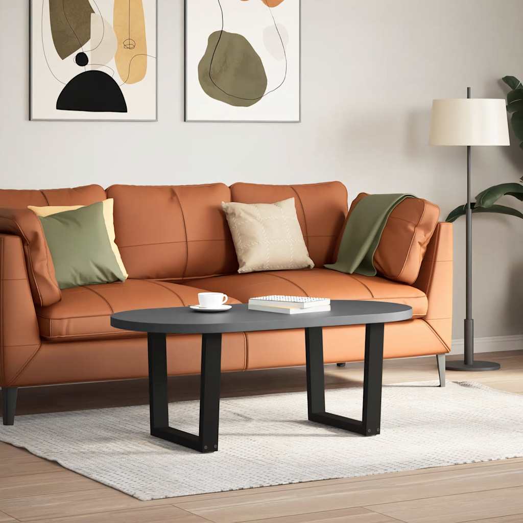 Coffee Table Legs V-Shape 2 pcs Black 50x(42-43.3) cm Steel