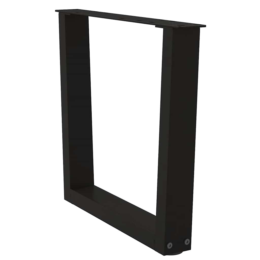 Coffee Table Legs V-Shape 2 pcs Black 50x(42-43.3) cm Steel