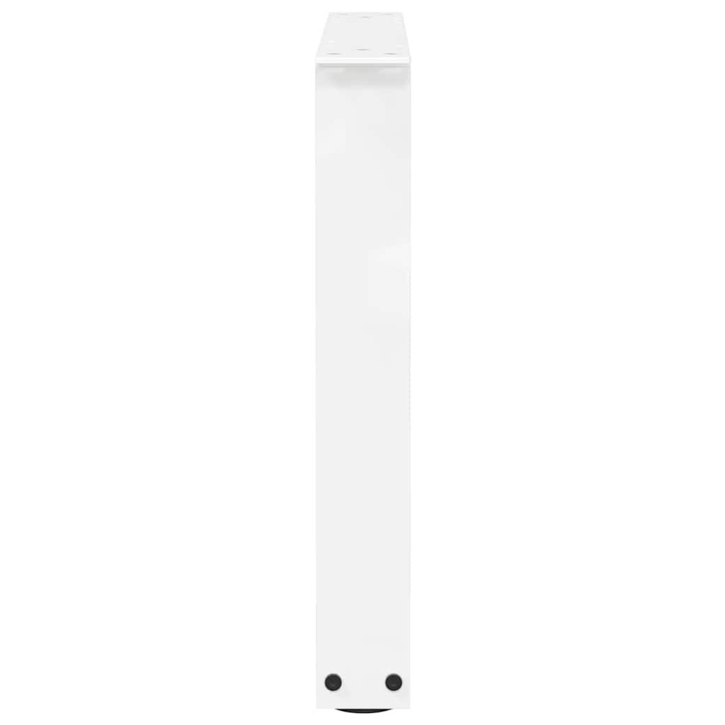 Coffee Table Legs V-Shape 2 pcs White 50x(42-43.3) cm Steel