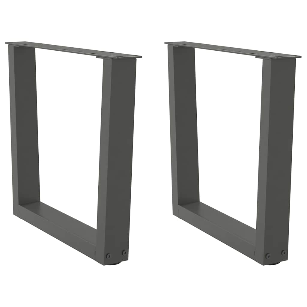 Coffee Table Legs V-Shape 2 pcs Anthracite 50x(42-43.3) cm Steel