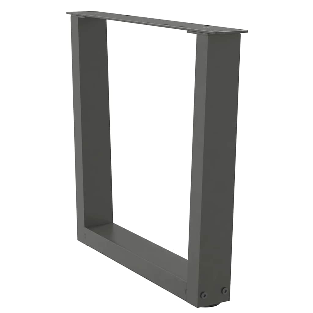 Coffee Table Legs V-Shape 2 pcs Anthracite 50x(42-43.3) cm Steel