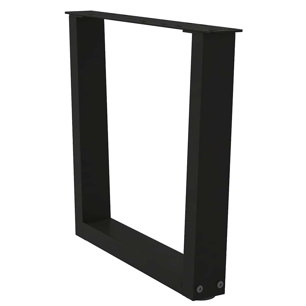Coffee Table Legs V-Shape 2 pcs Black 60x(42-43.3) cm Steel
