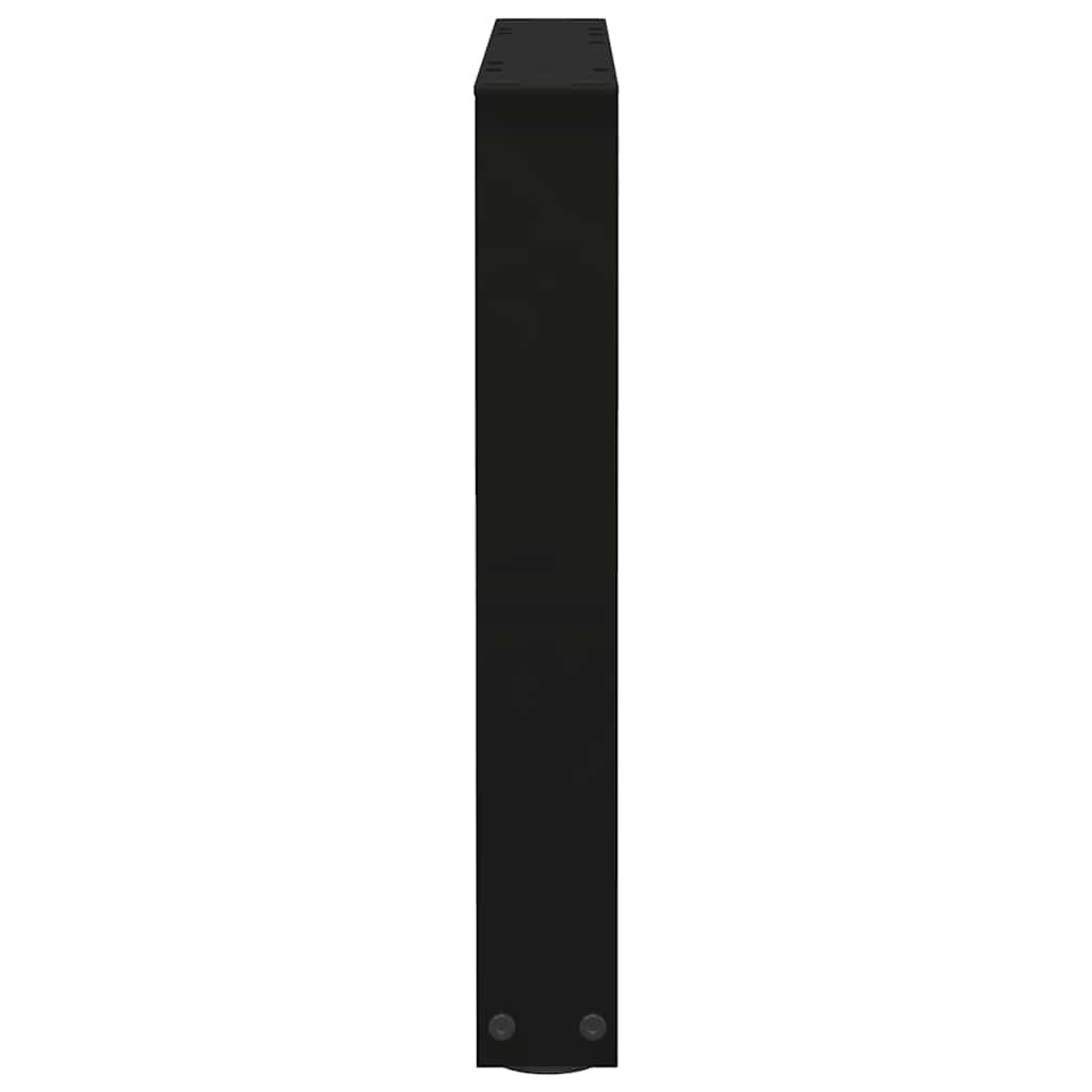 Coffee Table Legs V-Shape 2 pcs Black 60x(42-43.3) cm Steel