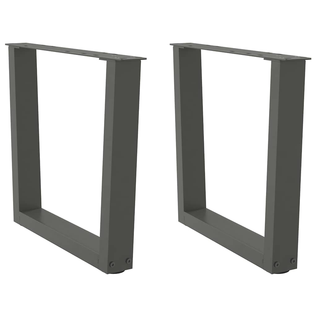Coffee Table Legs V-Shape 2 pcs Anthracite 60x(42-43.3) cm Steel
