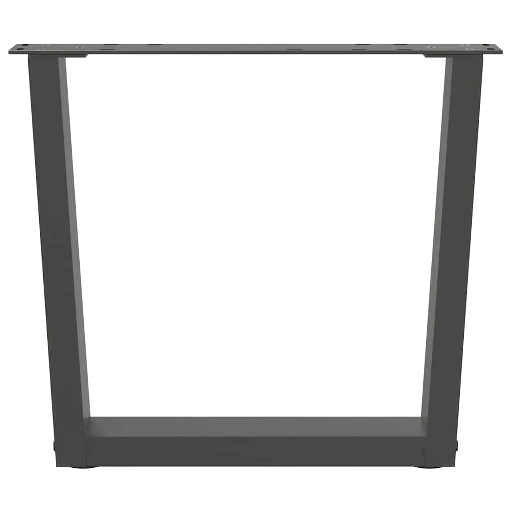 Coffee Table Legs V-Shape 2 pcs Anthracite 60x(42-43.3) cm Steel