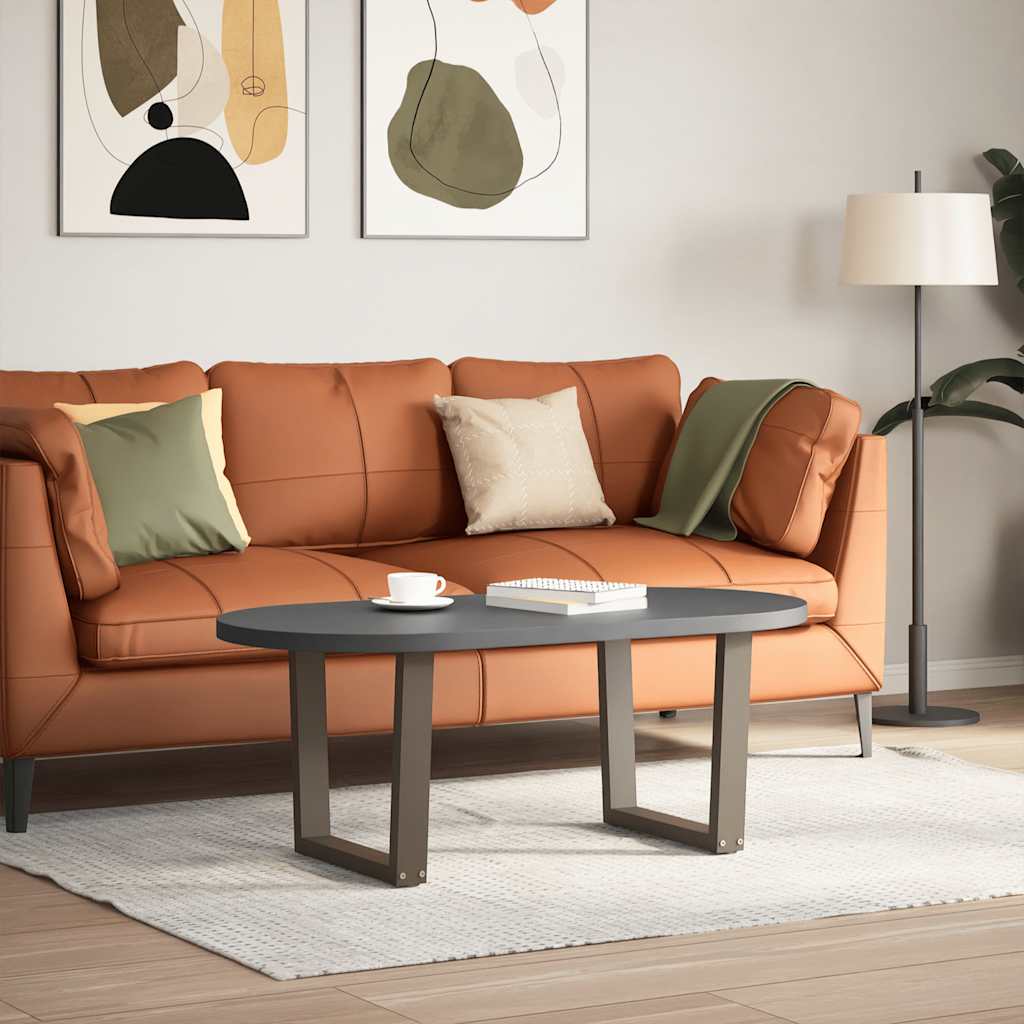 Coffee Table Legs V-Shape 2 pcs Natural Steel 60x(42-43.3) cm Steel