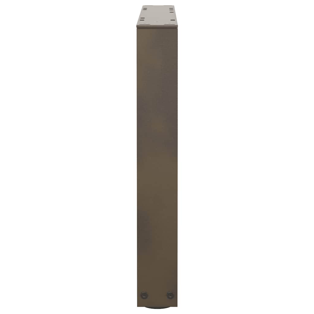 Coffee Table Legs V-Shape 2 pcs Natural Steel 60x(42-43.3) cm Steel