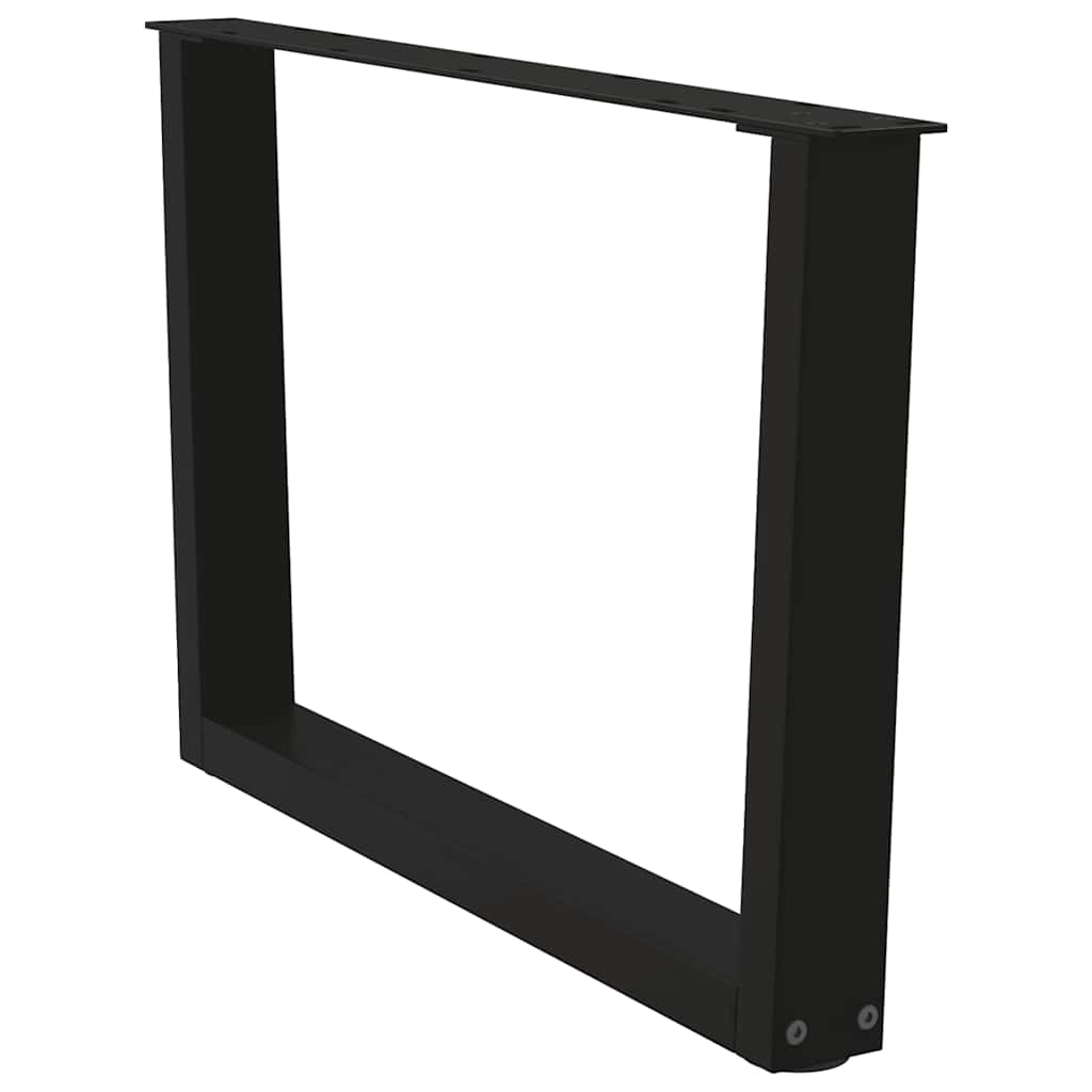 Coffee Table Legs V-Shape 2 pcs Black 70x(42-43.3) cm Steel
