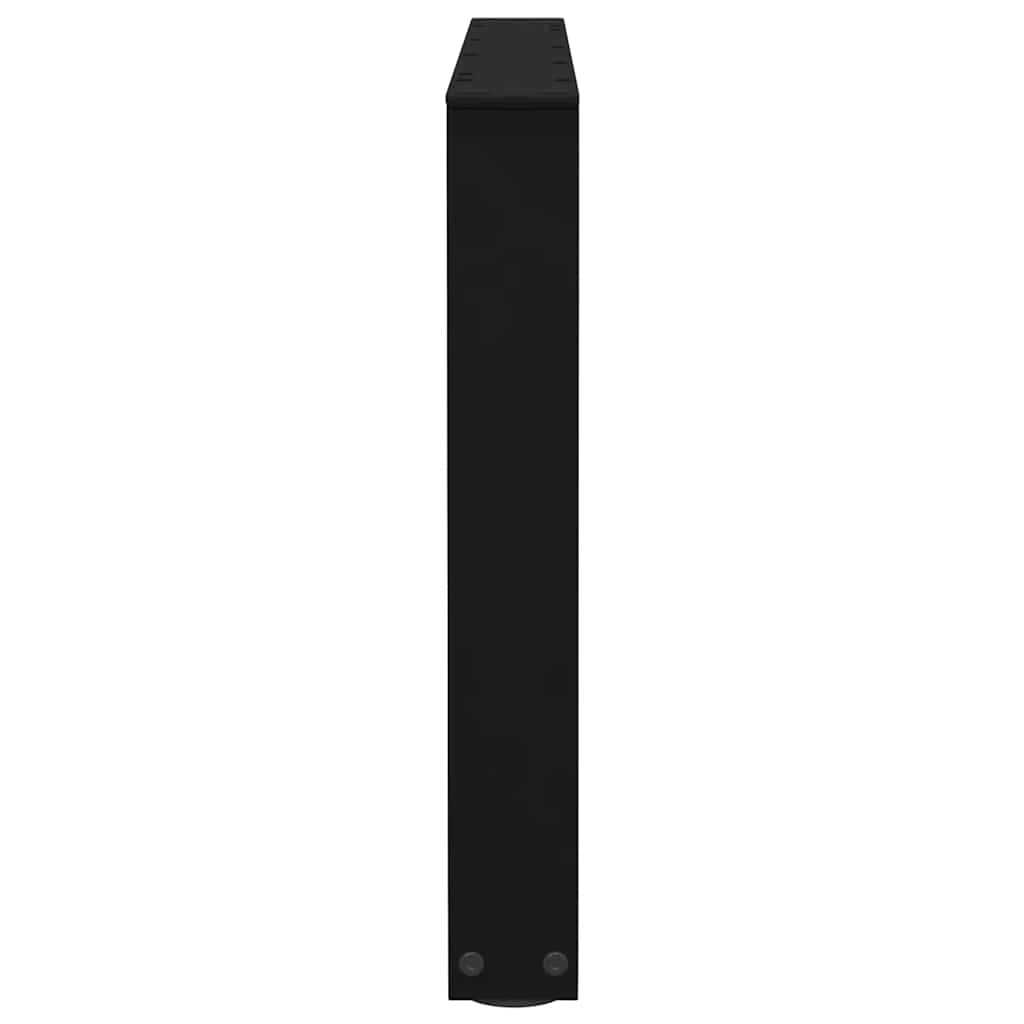 Coffee Table Legs V-Shape 2 pcs Black 70x(42-43.3) cm Steel
