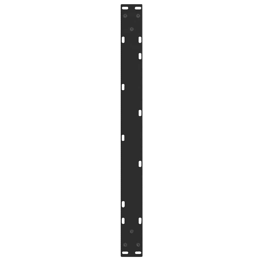 Coffee Table Legs V-Shape 2 pcs Black 70x(42-43.3) cm Steel
