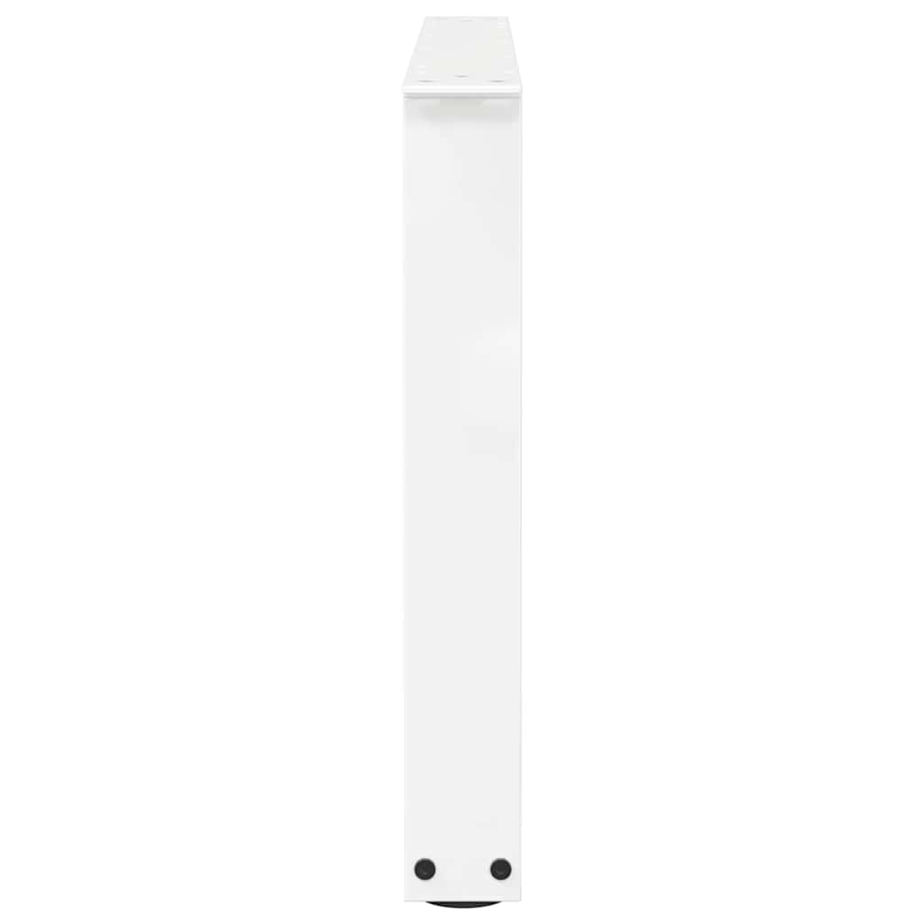 Coffee Table Legs V-Shape 2 pcs White 70x(42-43.3) cm Steel