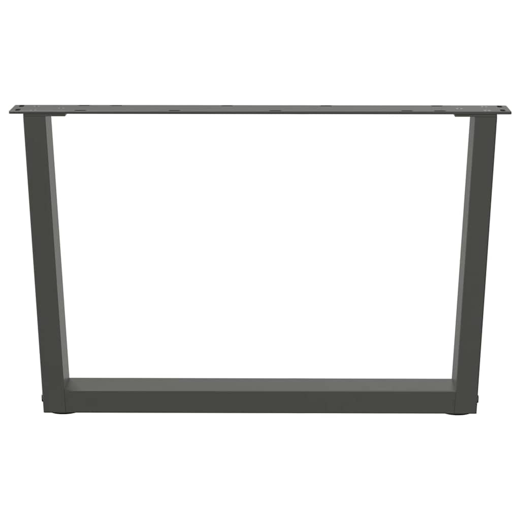 Coffee Table Legs V-Shape 2 pcs Anthracite 70x(42-43.3) cm Steel