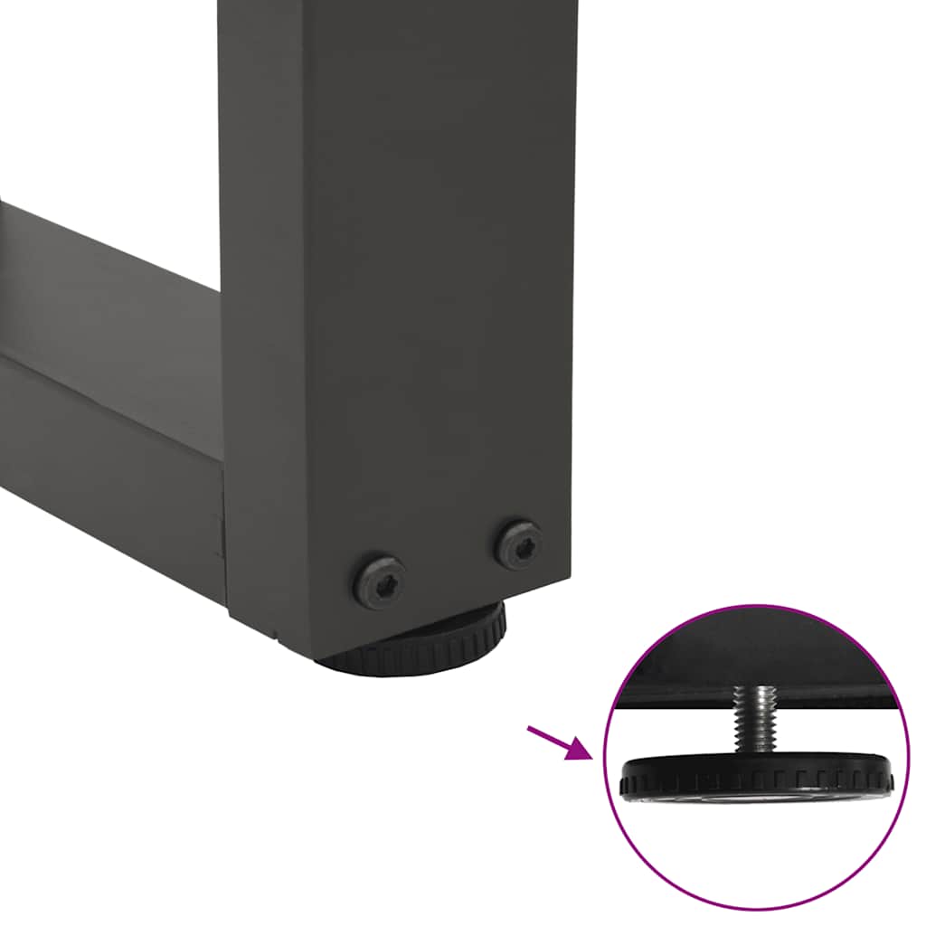 Coffee Table Legs V-Shape 2 pcs Anthracite 70x(42-43.3) cm Steel