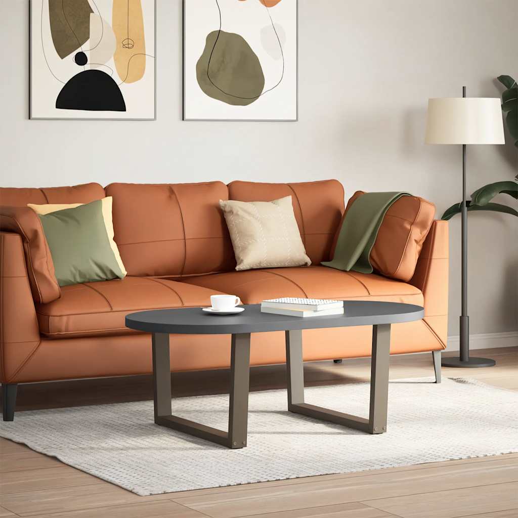 Coffee Table Legs V-Shape 2 pcs Natural Steel 70x(42-43.3) cm Steel