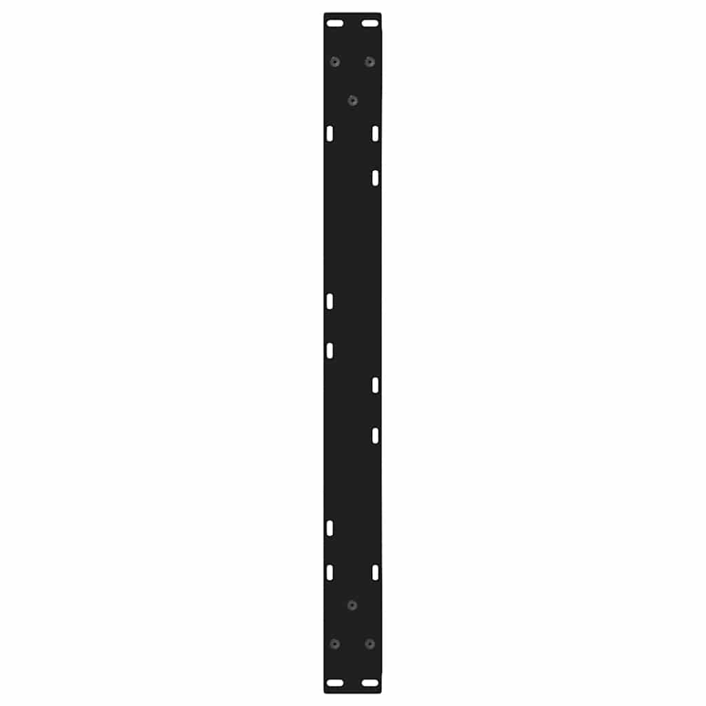 Coffee Table Legs 2 pcs Black 70x(30-31.3) cm Steel