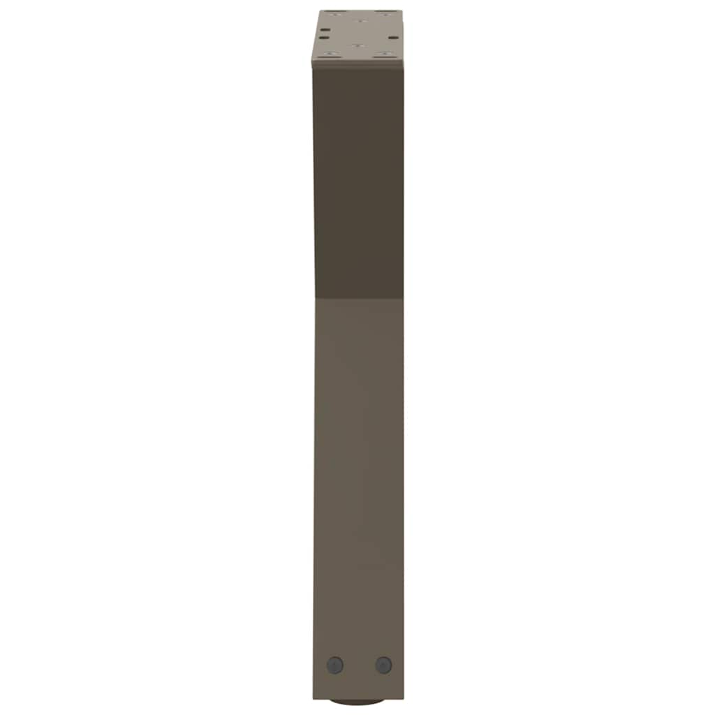 Coffee Table Legs 2 pcs Natural Steel 38x(42-43.3) cm Steel