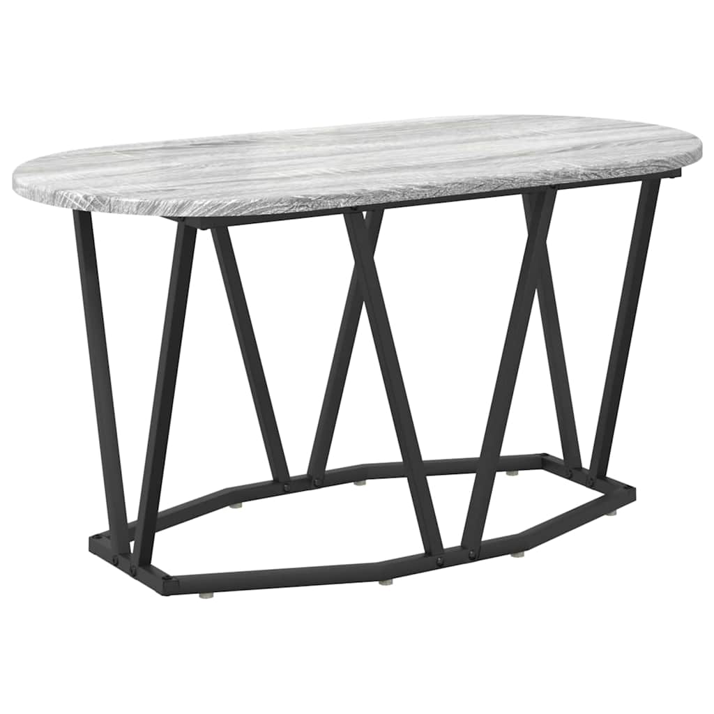 Coffee Table Grey 80 x 40 x 40.5 cm Engineered Wood and Metal